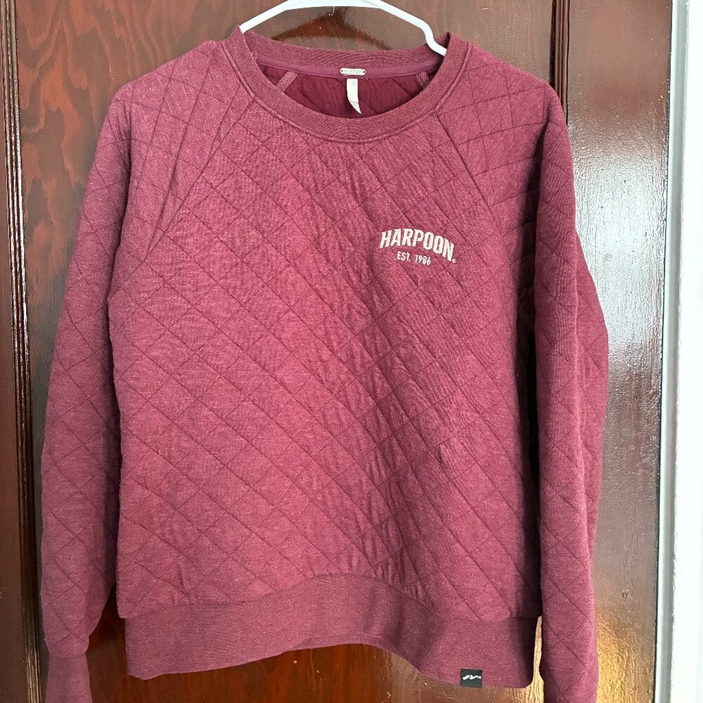 Harpoon Brewery Quilted Pullover Sweatshirt